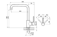 GRANULA KS-7110 смеситель сталь сатин GRANULA KS-7110 смеситель сталь сатин