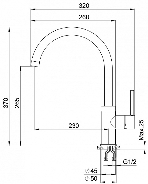 GRANULA GR-2125 смеситель графит