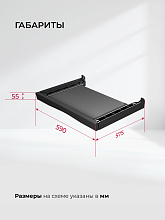 LEX LWM10BL shelf соединительный элемент черный