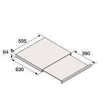 ASKO HS60G полка выдвижная черный графит