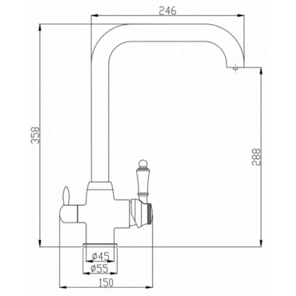 ZORG SH 725 CR смеситель хром