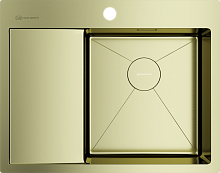 OMOIKIRI AKISAME 65-LG-R мойка золотой