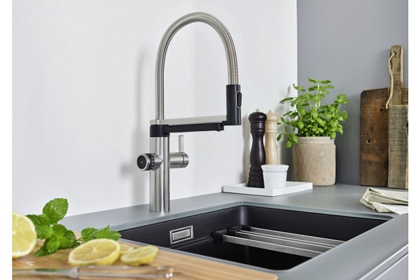 BLANCO Evol-S Pro Filter смеситель нержавеющая сталь