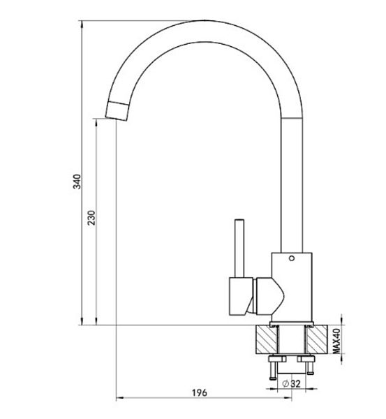 FLORENTINA ЮНА FL смеситель коричневый