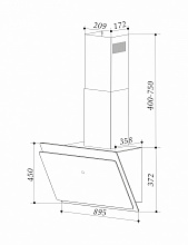 EXITEQ EX-1129 вытяжка чёрный