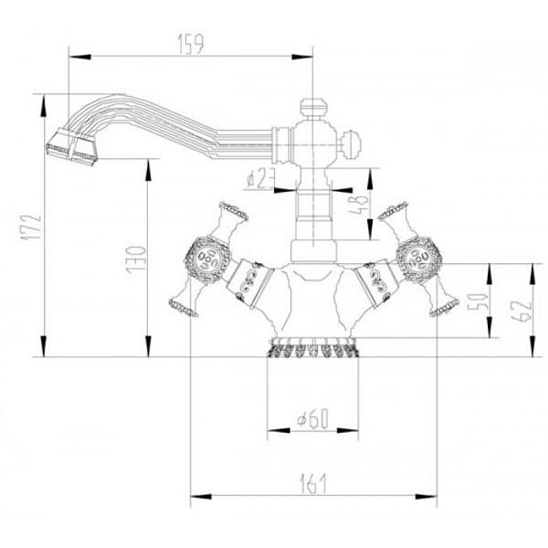 ZORG A 7009U-BR смеситель бронза