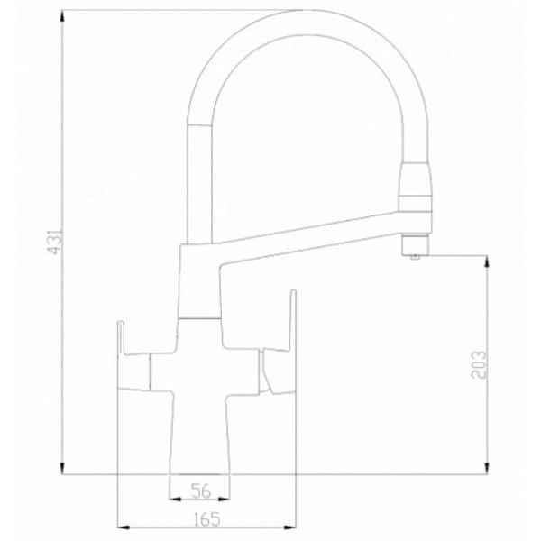 ZORG SH 818-8 BRONZE смеситель бронза