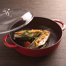 STAUB 12722806 сотейник 28 см вишневый