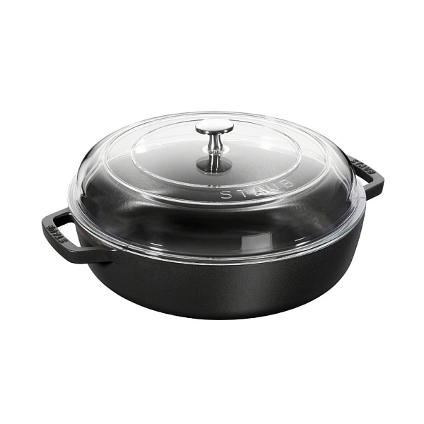STAUB 12722823 сотейник 28 см черный