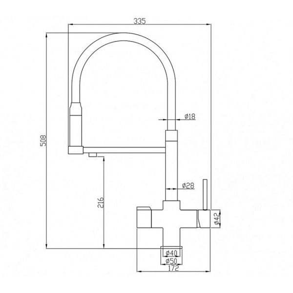 ZORG SH 2003 BRONZE смеситель бронза