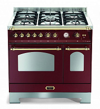 LOFRA RRD96MFTE варочный центр бордовый отделка латунь