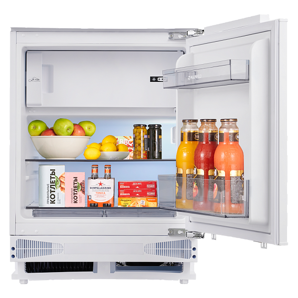MAUNFELD MBF88SWGR Inverter холодильник белый
