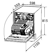 ZIGMUND & SHTAIN DW 129.6009 X посудомоечная машина нержавеющая сталь
