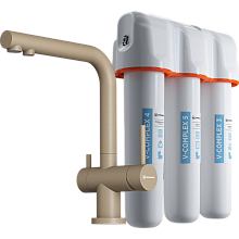 OMOIKIRI NAGANO-CA + PURE DROP LITE смеситель + фильтр коричневый