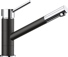 BLANCO KANO смеситель хром черный BLANCO KANO смеситель хром черный