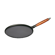 STAUB 1212823 сковорода для блинов 28 см черный/дерево