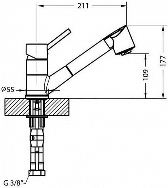 ALVEUS CLEO-PS ND CHR смеситель хром 1088775