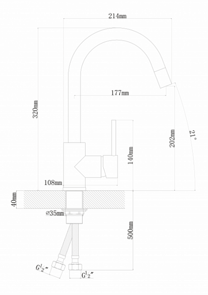 FLORENTINA АЛЬФА FL смеситель нyap классик