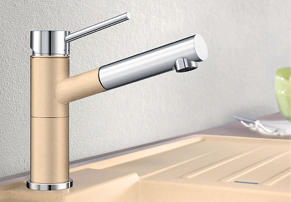 BLANCO ALTA-S Compact смеситель серый бежевый