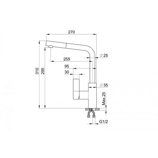 GRANULA GR-2502 смеситель шварц