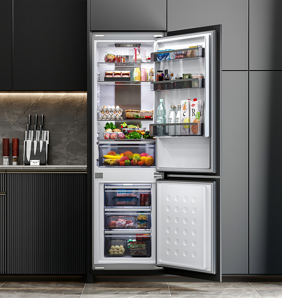 LEX LBI177.3ID Grey холодильник серый