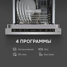ZIGMUND & SHTAIN DW 314.4 посудомоечная машина нержавеющая сталь