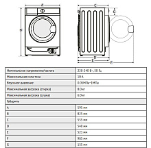 KUPPERSBERG WDM 542 стиральная машина белый