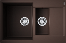 OMOIKIRI DAISEN 78-2T DC мойка темный шоколад