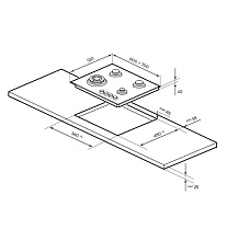 LEX GVS 645 IX варочная панель газовая