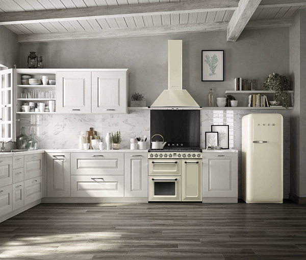 SMEG FAB28LCR6 холодильник бежевый