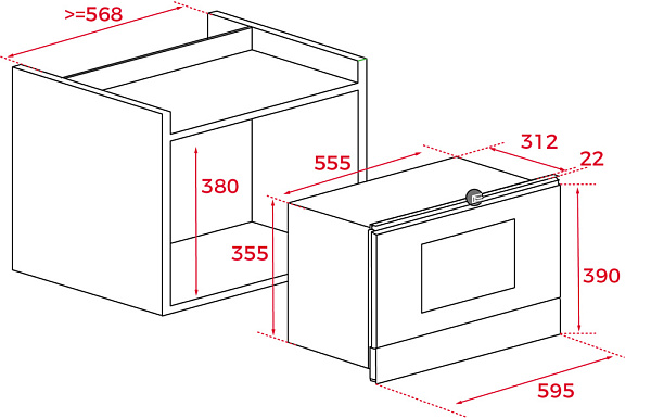 TEKA ML 8220 BIS L микроволновая печь серый
