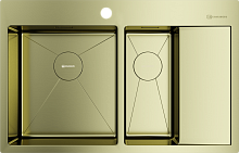 OMOIKIRI AKISAME 78-2-LG-L мойка золотой