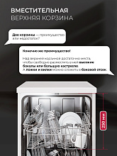 LEX DW4562N WH посудомоечная машина белый