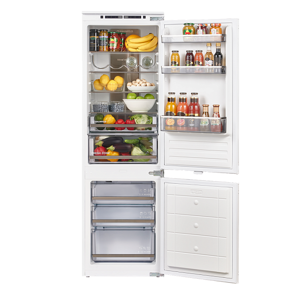 MAUNFELD MBF177NFWHGR Inverter холодильник белый