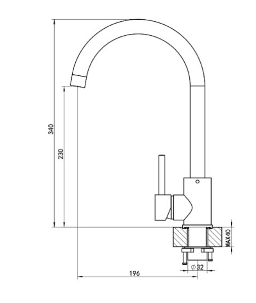 FLORENTINA ЮНА FL смеситель песочный