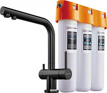 OMOIKIRI NAGANO + PURE DROP LITE смеситель + фильтр черный
