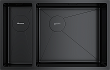 OMOIKIRI TAKI 69-2-U/IF SIDE GB-R мойка графит