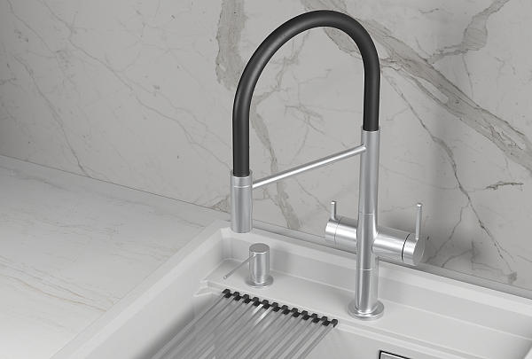 GRANULA KS-8277 смеситель нержавеющая сталь