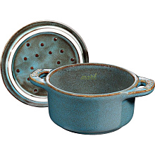 STAUB 40512-000 кокот 10 см бирюзовый