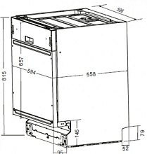 KUPPERSBERG GS 6057 посудомоечная машина черный
