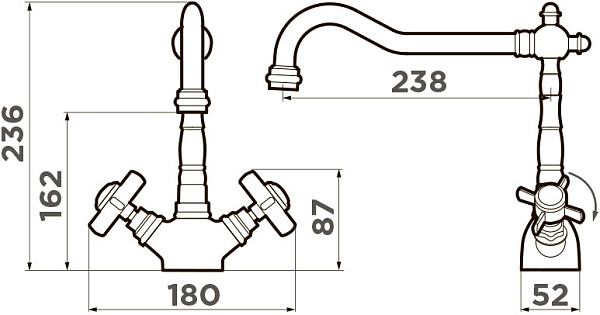 OMOIKIRI Tokigawa-G 4994375 смеситель латунь/золото