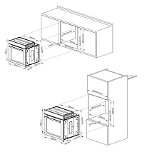 KORTING OKB 9261 CPGN духовой шкаф черный