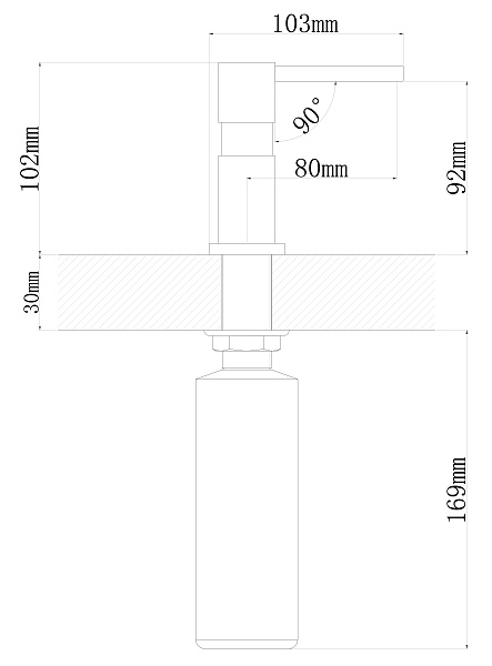 FLORENTINA КВАДРО FL дозатор брауни