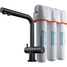 OMOIKIRI NAGANO + PURE DROP LITE смеситель + фильтр черный