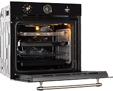 HIBERG VM 6392 BR духовой шкаф черный