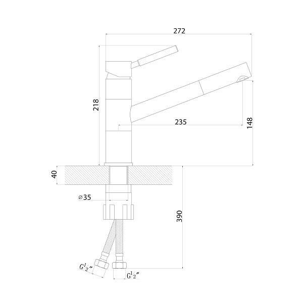 FLORENTINA ФИТА FL смеситель монблан