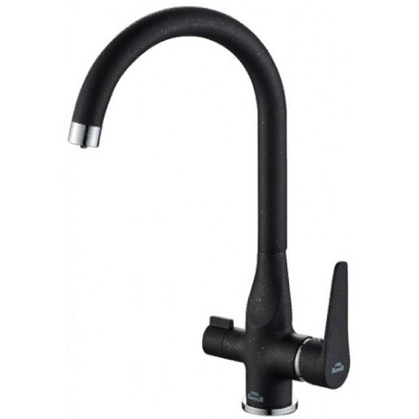 ZORG SH 910 Black CR смеситель черный металл/хром