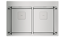 TEKA FORLINEA RS15 2B 740 2Ø AUTO WST SQ W/OVF мойка нержавеющая сталь