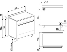 SMEG CX91GMBL варочный центр черный