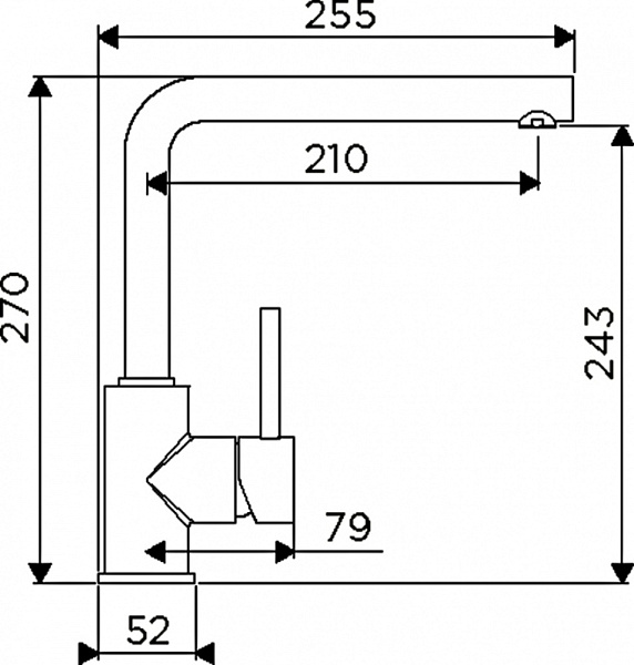 OMOIKIRI NAKAGAWA BN смеситель нержавеющая сталь